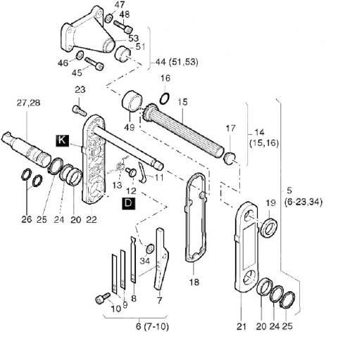 01187202 Шток рукоятки 80мм HATZ серии 1D