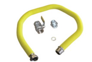 Газовый шланг низкого давления 2м + газовый клапан + соединители (макс. Давление 0,5 бар)