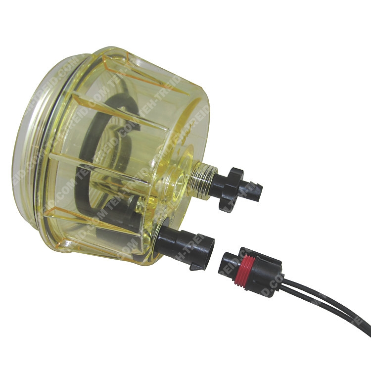 RK30900 Колба (стакан-отстойник) с подогревом на 12В, для элементов с внутренней резьбой, диам. 120