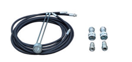 Двухтрубная система подключения выносного топливного бака 5 метров + комплект быстроразъёмных соединений