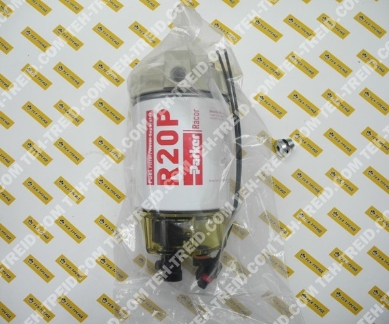 230R1230MTC Фильтр в сборе 114 л/ч, с подкачивающим насосом (поршневым) и подогревом (нижний, в колбе) 12В, подвод M14x1,5, элемент 30 микрон