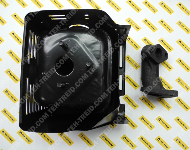 Глушитель GX390 в сборе с коллектором Китай