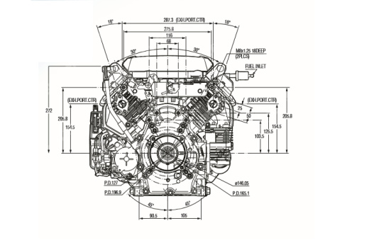 Двигатель Honda GX690 BXF5