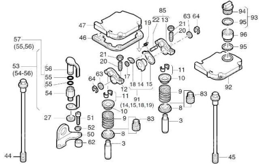 04003710 Рычаг клапана HATZ 1D41 1D50 1D81
