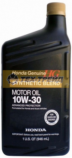 087989015 Моторное масло HONDA 10W30 Synthetic Blend 0,946л