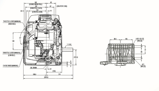 Двигатель Honda GX690 BXF5