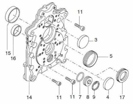 50364701 Сальник HATZ 1D41 1D81