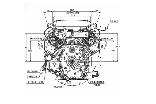 Двигатель Honda GXV690RH QYF4