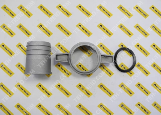 Комплект переходника на шланг 2" (гайка+нипель+прокладка)