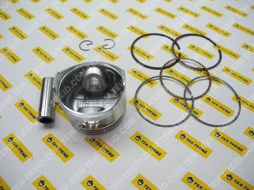 Поршень GX160 в сборе (поршень+кольца+палец+скобы)