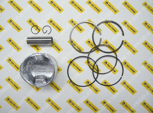 Поршень GX200 в сборе (поршень + кольца + палец + скобы)