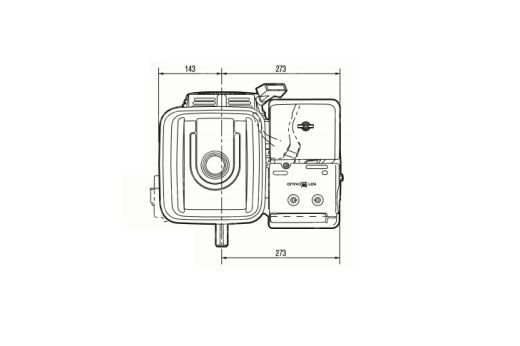 Двигатель Honda GX270 SXQ4. Диаметр вала 25 мм