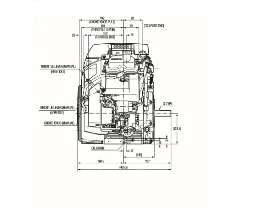 Двигатель Honda GX630RH QXF OH